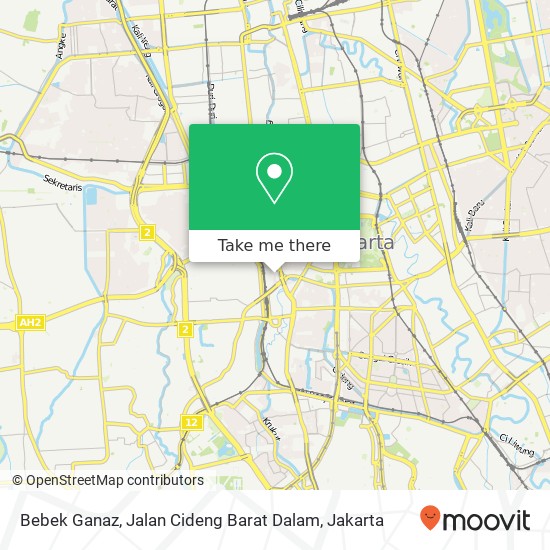 Bebek Ganaz, Jalan Cideng Barat Dalam map