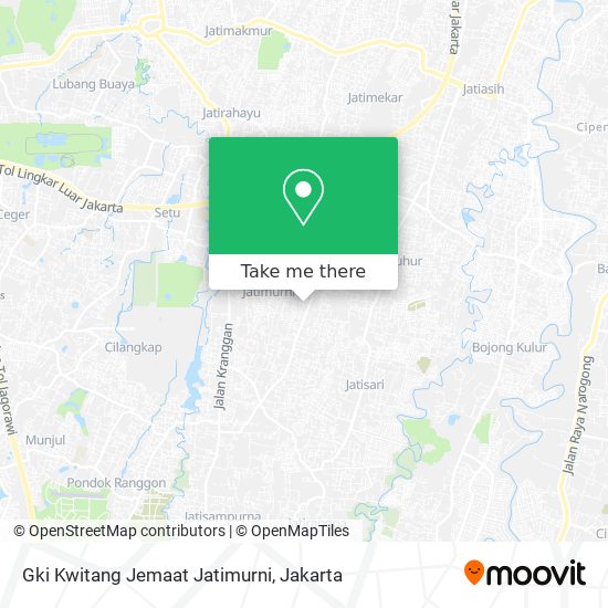 Gki Kwitang Jemaat Jatimurni map
