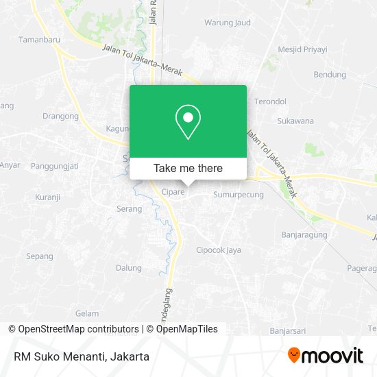 RM Suko Menanti, Jalan Kh. Sochari Serang map