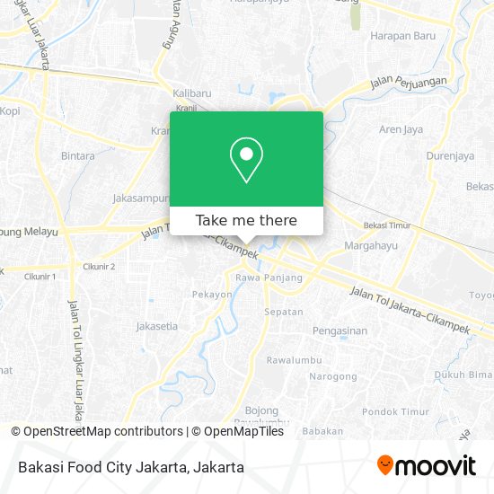 Bakasi Food City Jakarta map