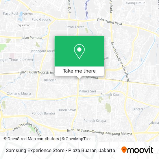 Samsung Experience Store - Plaza Buaran map
