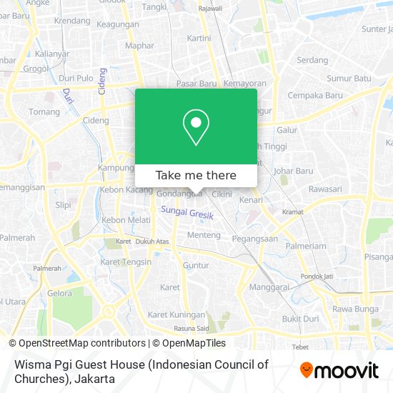 Wisma Pgi Guest House (Indonesian Council of Churches) map