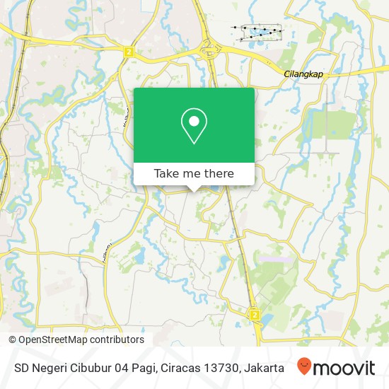 SD Negeri Cibubur 04 Pagi, Ciracas 13730 map