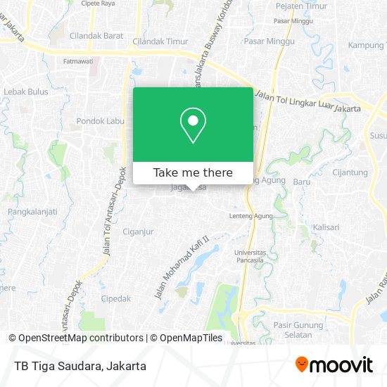 TB Tiga Saudara map