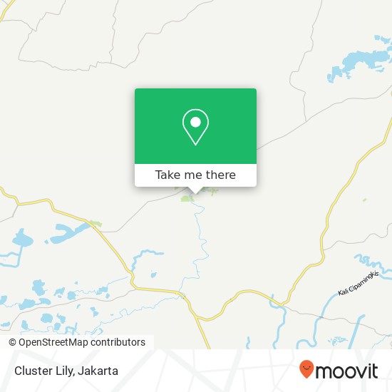 Cluster Lily, Grand Vista CIkarang Serang Baru map