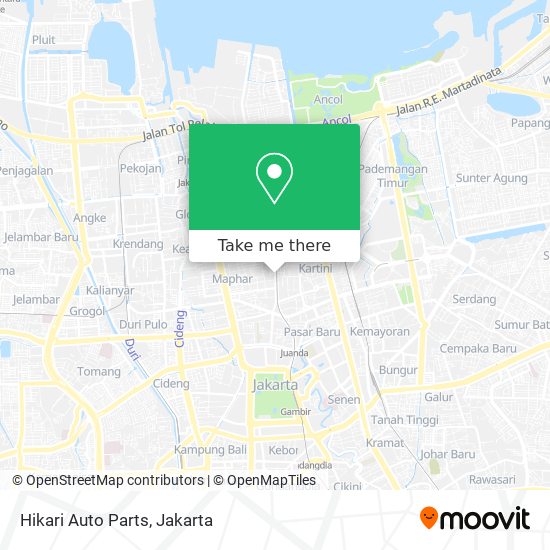 Hikari Auto Parts map