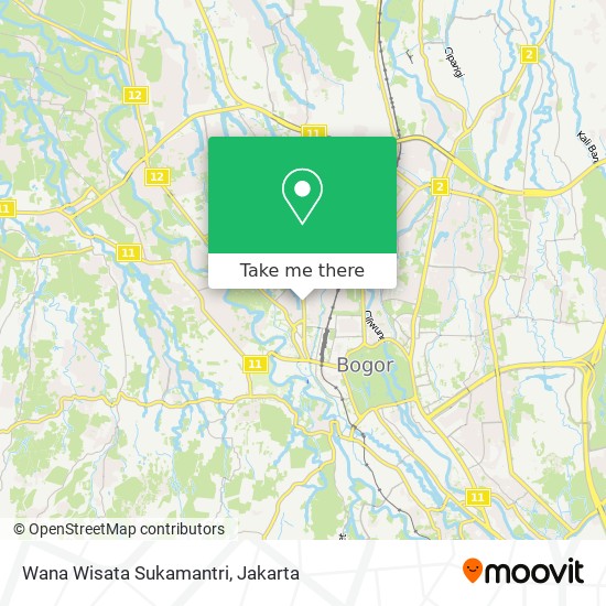 Wana Wisata Sukamantri map