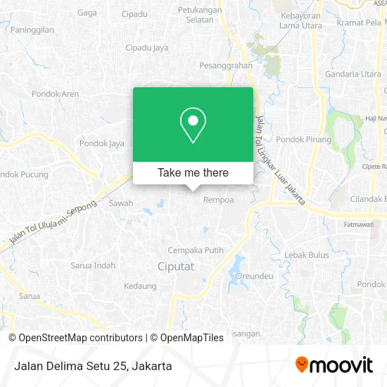 Jalan Delima Setu 25 map
