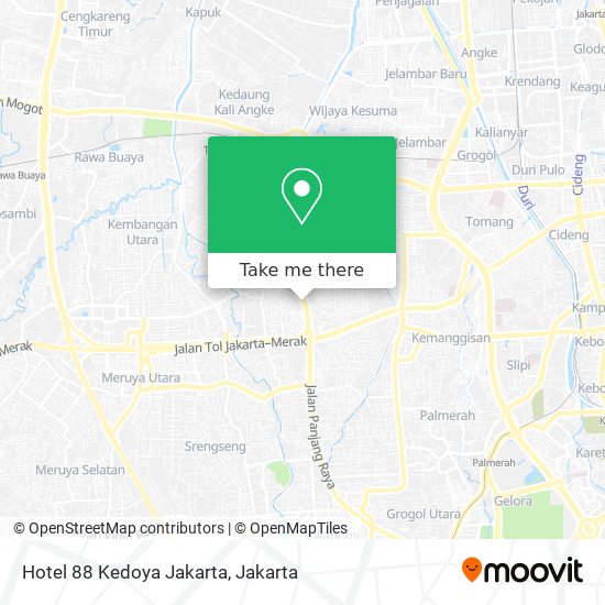 Hotel 88 Kedoya Jakarta map