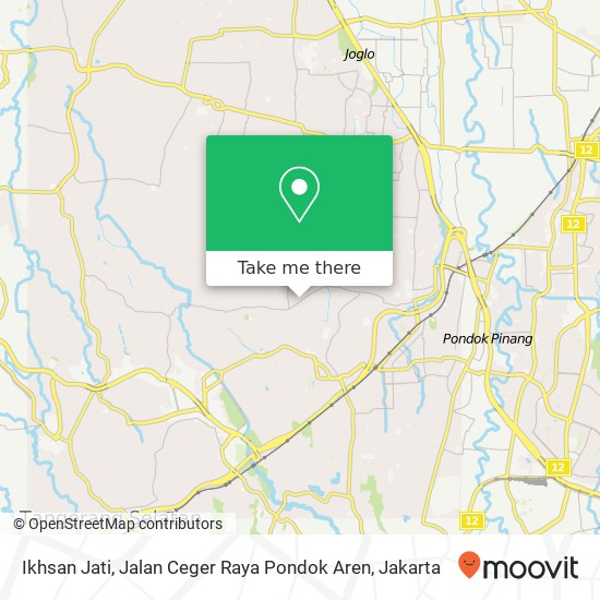 Ikhsan Jati, Jalan Ceger Raya Pondok Aren map