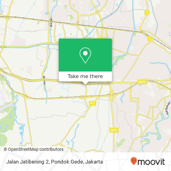 Jalan Jatibening 2, Pondok Gede map