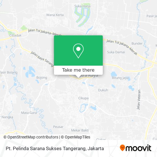 Pt. Pelinda Sarana Sukses Tangerang map