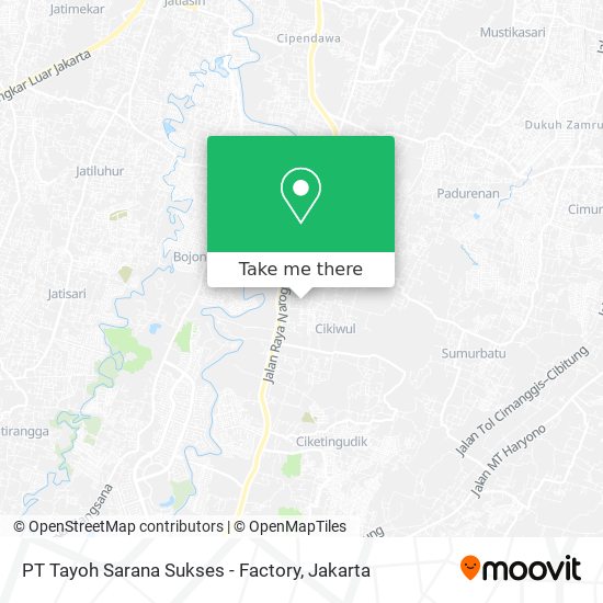 PT Tayoh Sarana Sukses - Factory map