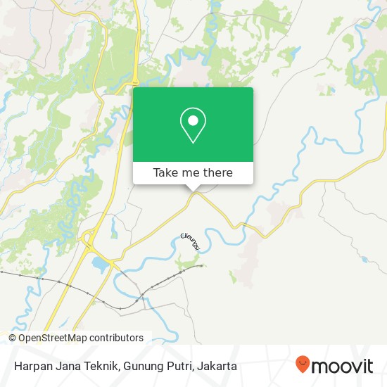 Harpan Jana Teknik, Gunung Putri map