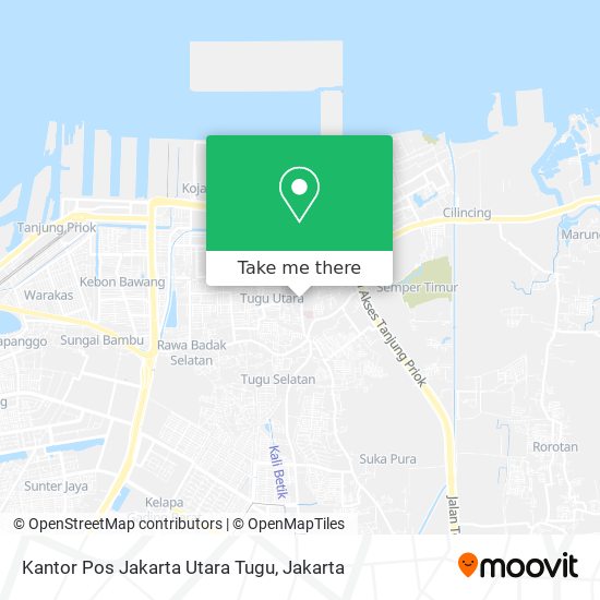 Kantor Pos Jakarta Utara Tugu map