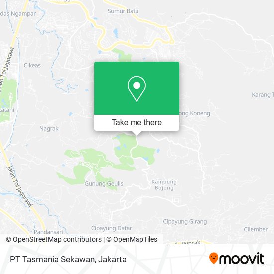 PT Tasmania Sekawan, Jalan Raya Bukit Pelangi map