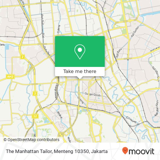 The Manhattan Tailor, Menteng 10350 map