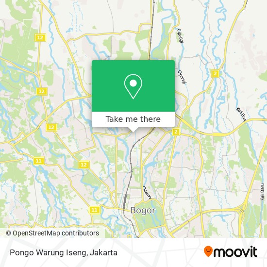 Pongo Warung Iseng map