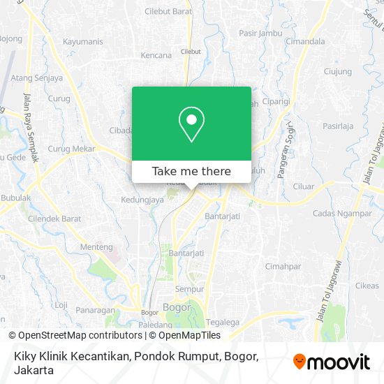 Kiky Klinik Kecantikan, Pondok Rumput, Bogor map