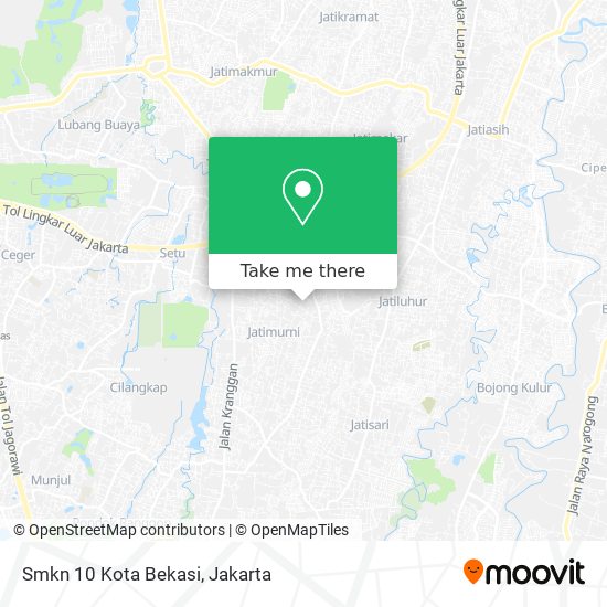 Smkn 10 Kota Bekasi map