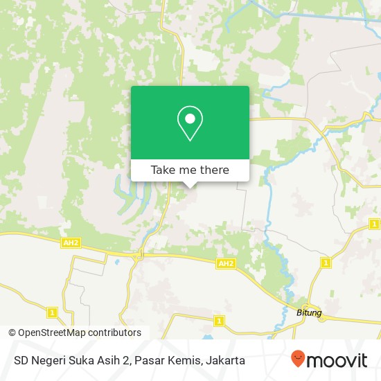 SD Negeri Suka Asih 2, Pasar Kemis map