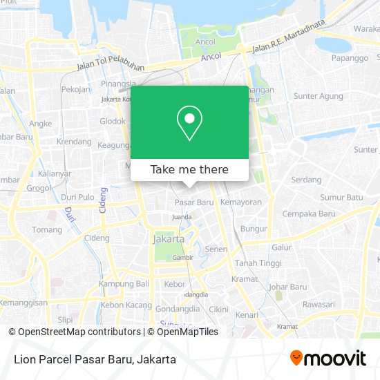 Lion Parcel Pasar Baru map