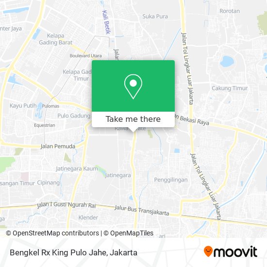 Bengkel Rx King Pulo Jahe map