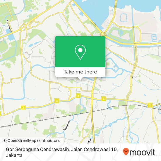 Gor Serbaguna Cendrawasih, Jalan Cendrawasi 10 map