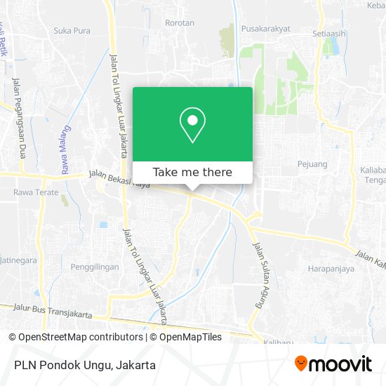 PLN Pondok Ungu map