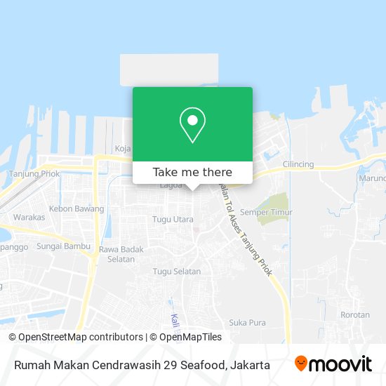 Rumah Makan Cendrawasih 29 Seafood map