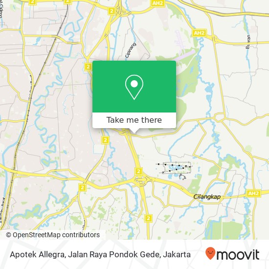 Apotek Allegra, Jalan Raya Pondok Gede map