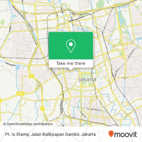 Pt. Is Stamp, Jalan Balikpapan Gambir map