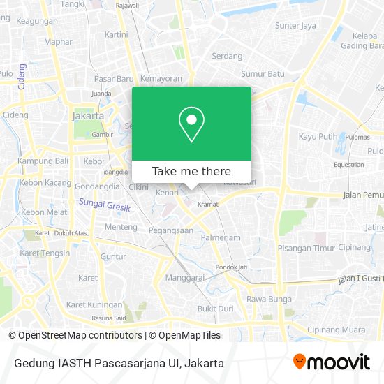 Gedung IASTH Pascasarjana UI map