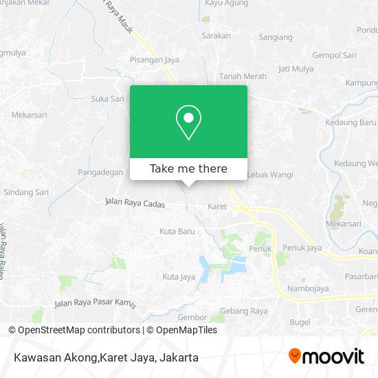 Kawasan Akong,Karet Jaya map