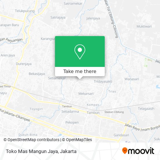 Toko Mas Mangun Jaya map