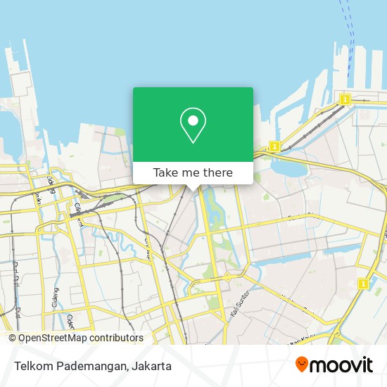 Telkom Pademangan map