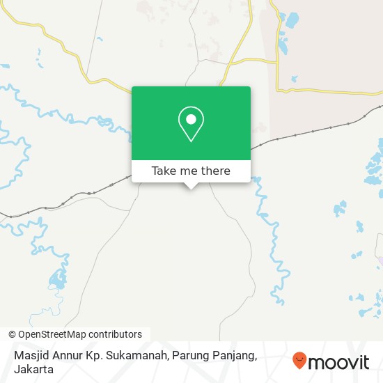 Masjid Annur Kp. Sukamanah, Parung Panjang map