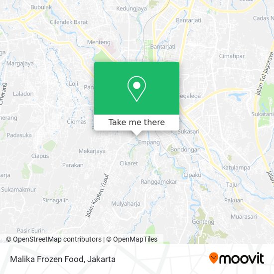 Malika Frozen Food map