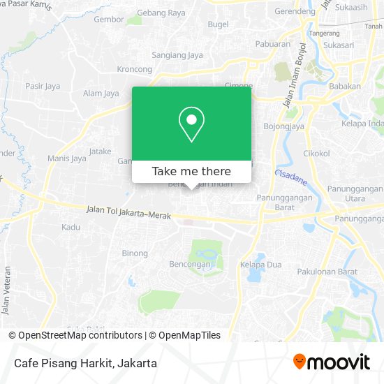 Cafe Pisang Harkit map