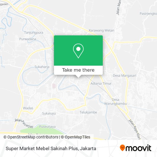 Super Market Mebel Sakinah Plus map