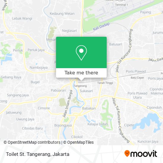 Toilet St. Tangerang map