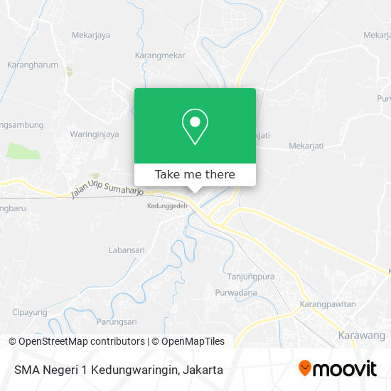 SMA Negeri 1 Kedungwaringin map