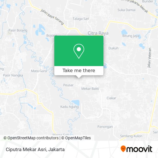 Ciputra Mekar Asri map