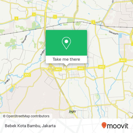 Bebek Kota Bambu map