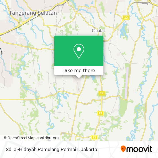 Sdi al-Hidayah Pamulang Permai I map