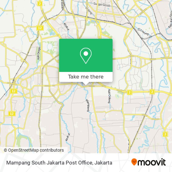 Mampang South Jakarta Post Office map