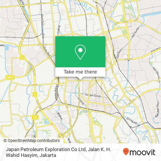 Japan Petroleum Exploration Co Ltd, Jalan K. H. Wahid Hasyim map