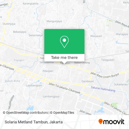 Solaria Metland Tambun map