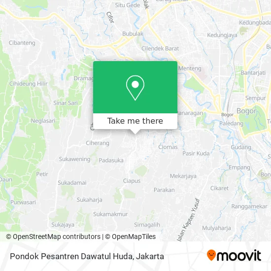 Pondok Pesantren Dawatul Huda map
