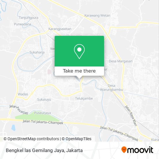 Bengkel las Gemilang Jaya map